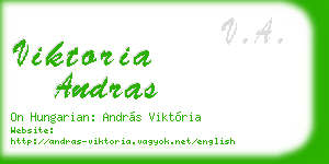 viktoria andras business card